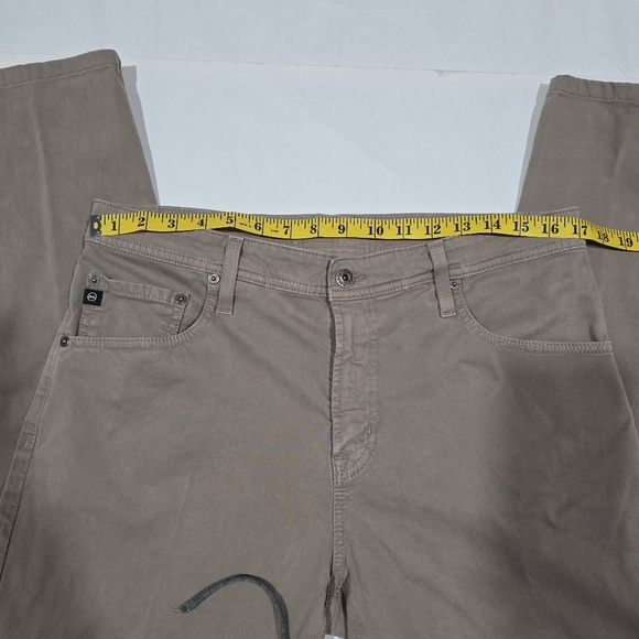 AG Adriano Goldschmied Jeans Mens 36x32 Tellis Modern Slim Fit Stretch Khaki - Picture 6 of 9